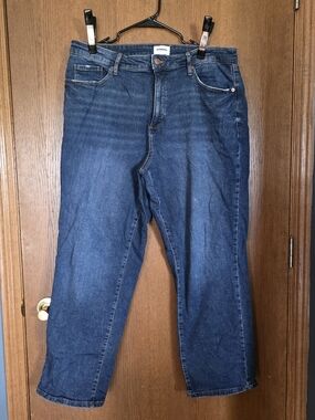 Sonoma Womens Plus Dark Blue Straight Jeans